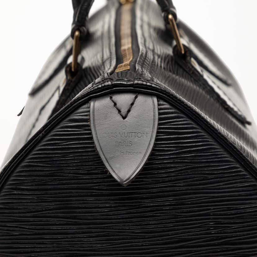Louis Vuitton Epi Speedy 30 Black Leather Very good condition - Box View