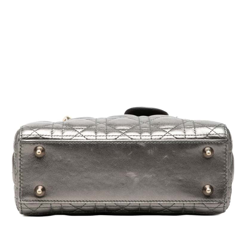 Dior Small Metallic Lambskin Cannage My ABCDior Lady Dior Other Leather Very good condition - Inside View