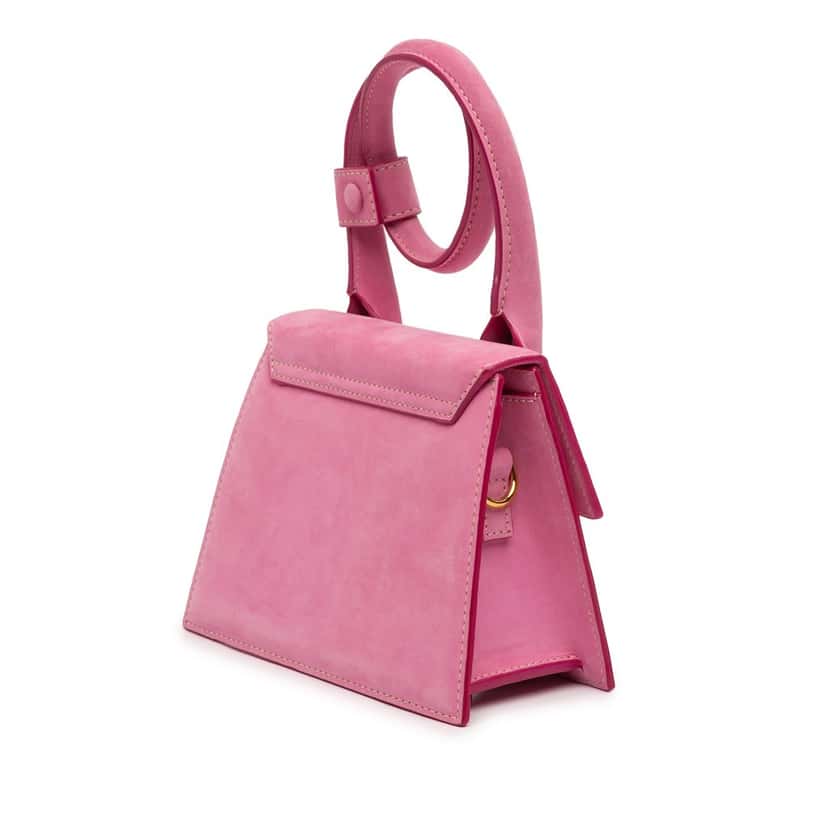 Jacquemus Nubuck Le Chiquito Noeud Pink Leather Very good condition - Back View
