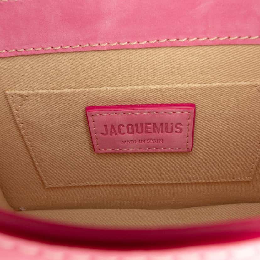 Jacquemus Nubuck Le Chiquito Noeud Pink Leather Very good condition - Box View