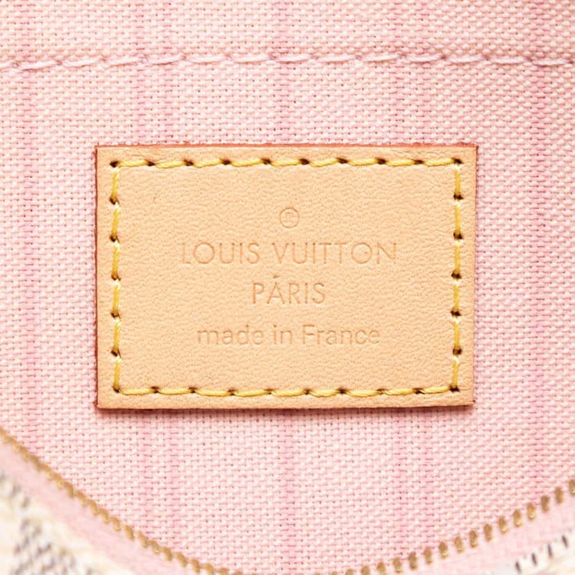 Louis Vuitton Damier Azur Neverfull MM Pouch White Very good condition - Box View