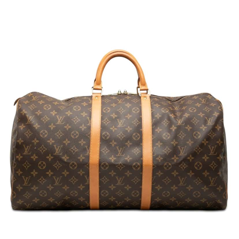 Louis Vuitton Monogram Keepall 55 Brown Very good condition - Front View