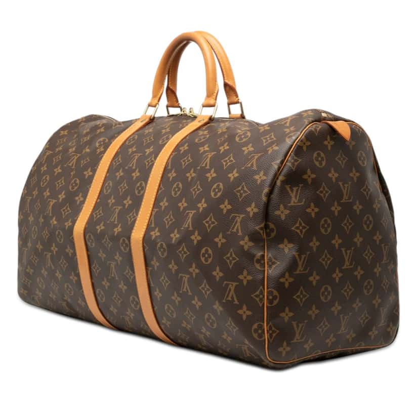 Louis Vuitton Monogram Keepall 55 Brown Very good condition - Back View