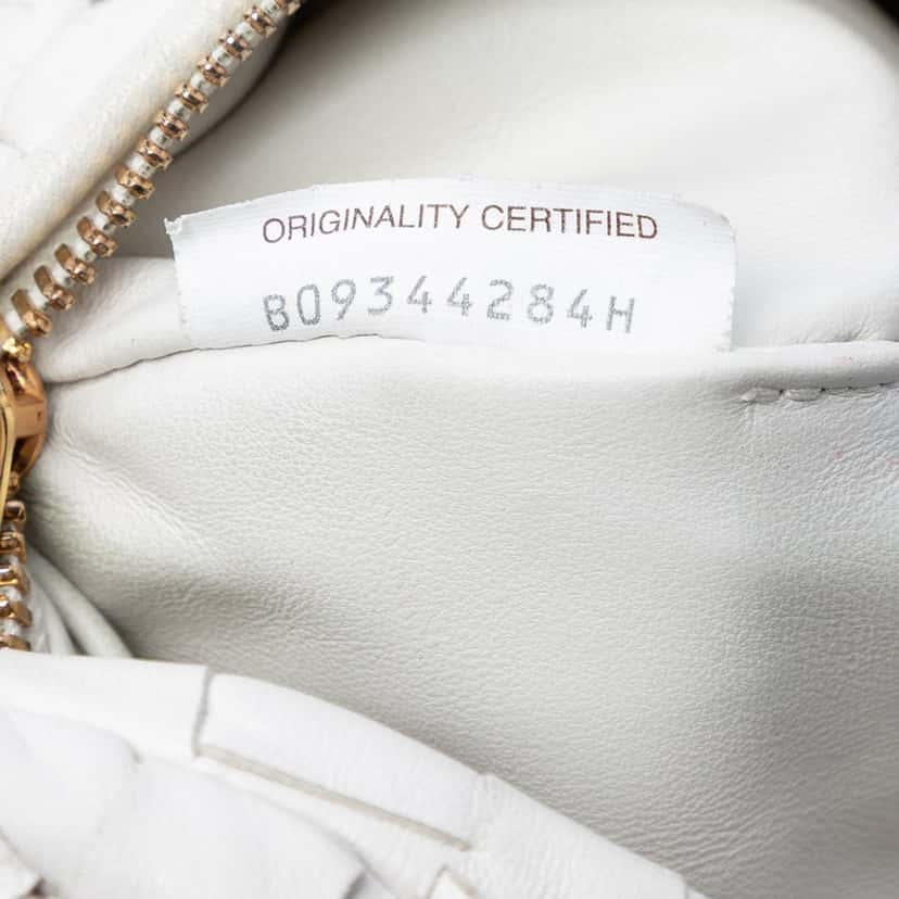 Bottega Veneta Mini Nappa Intrecciato Jodie White Leather Very good condition - Box View