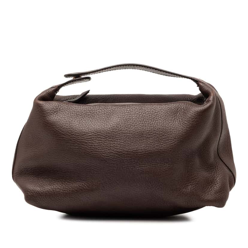 Bottega Veneta Leather Handbag Brown Leather Very good condition - Front View