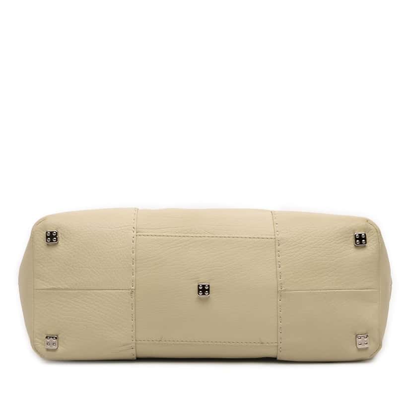 LOEWE Leather Fusta 30 Tote Beige Leather Very good condition - Inside View