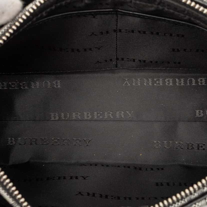 Burberry Tonal Check Canvas Shoulder Bag Other Never worn, with tag - Model View