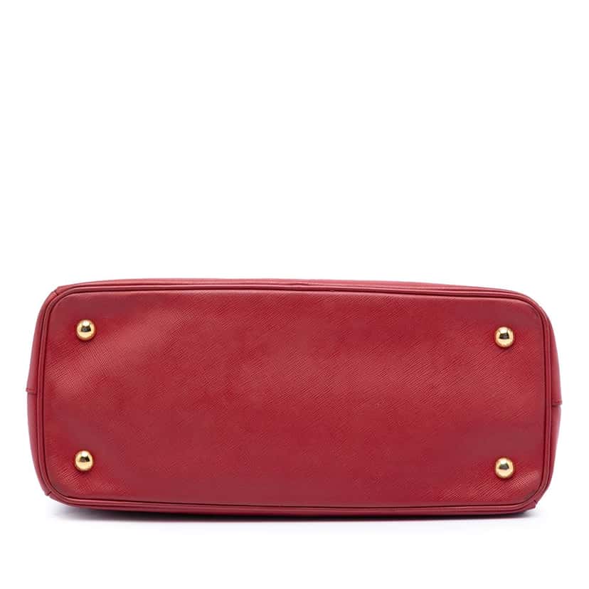 Prada Medium Saffiano Lux Galleria Satchel Red Leather Very good condition - Inside View