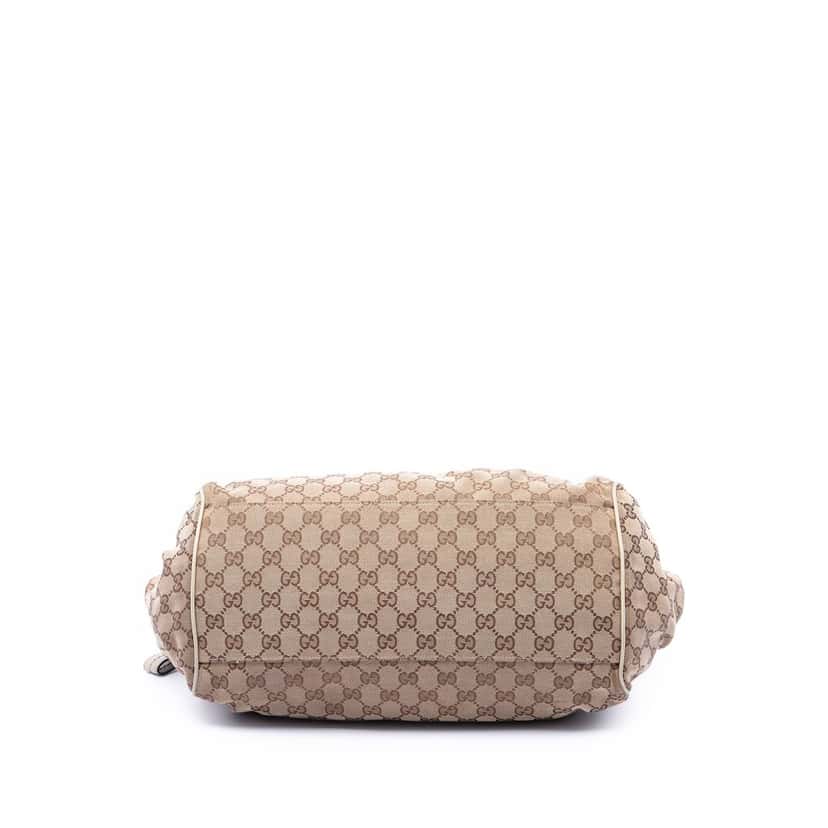 Gucci GG Canvas Sukey Satchel Beige Very good condition - Inside View