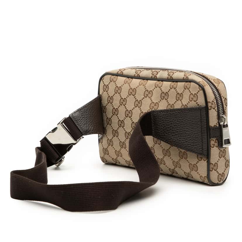 Gucci GG Canvas Belt Bag Beige Very good condition - Back View