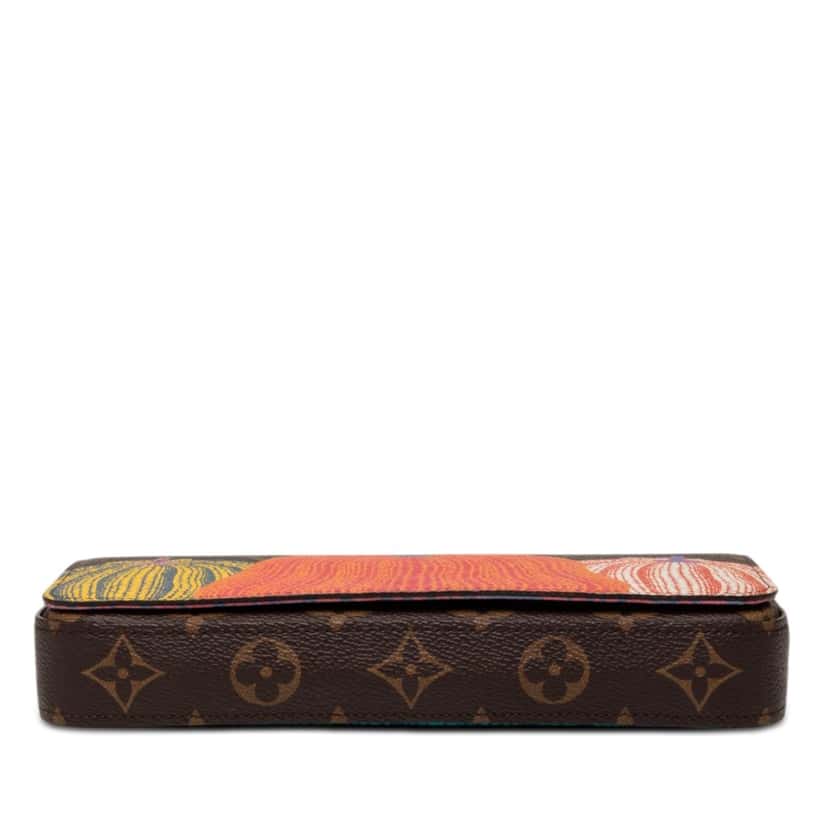 Louis Vuitton Yayoi Kusama Monogram Pumpkins Pochette Felicie Brown Very good condition - Inside View