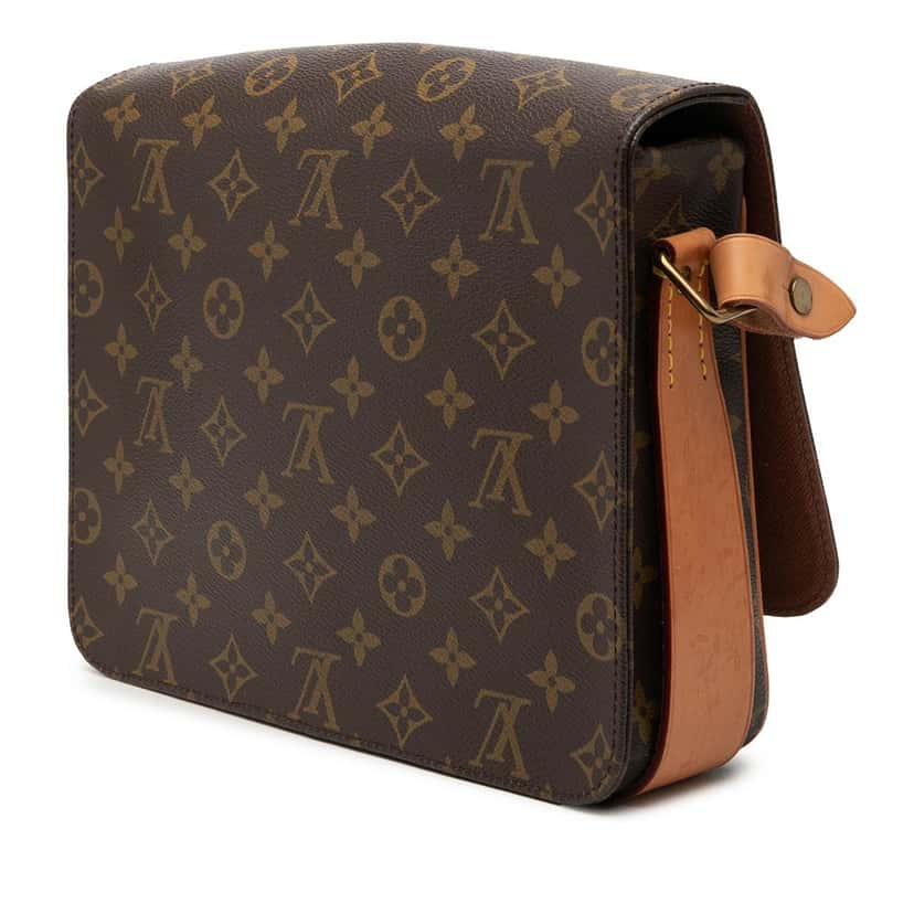 Louis Vuitton Monogram Cartouchiere GM Brown Very good condition - Back View