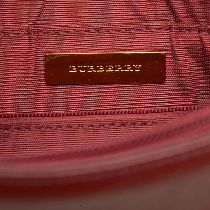 Burberry House Check Canvas Shoulder Bag Beige Very good condition - Box View