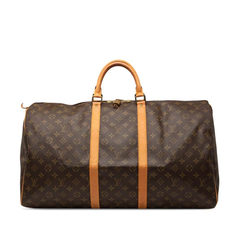 Louis Vuitton Monogram Keepall 55 Brown Good condition - Front View