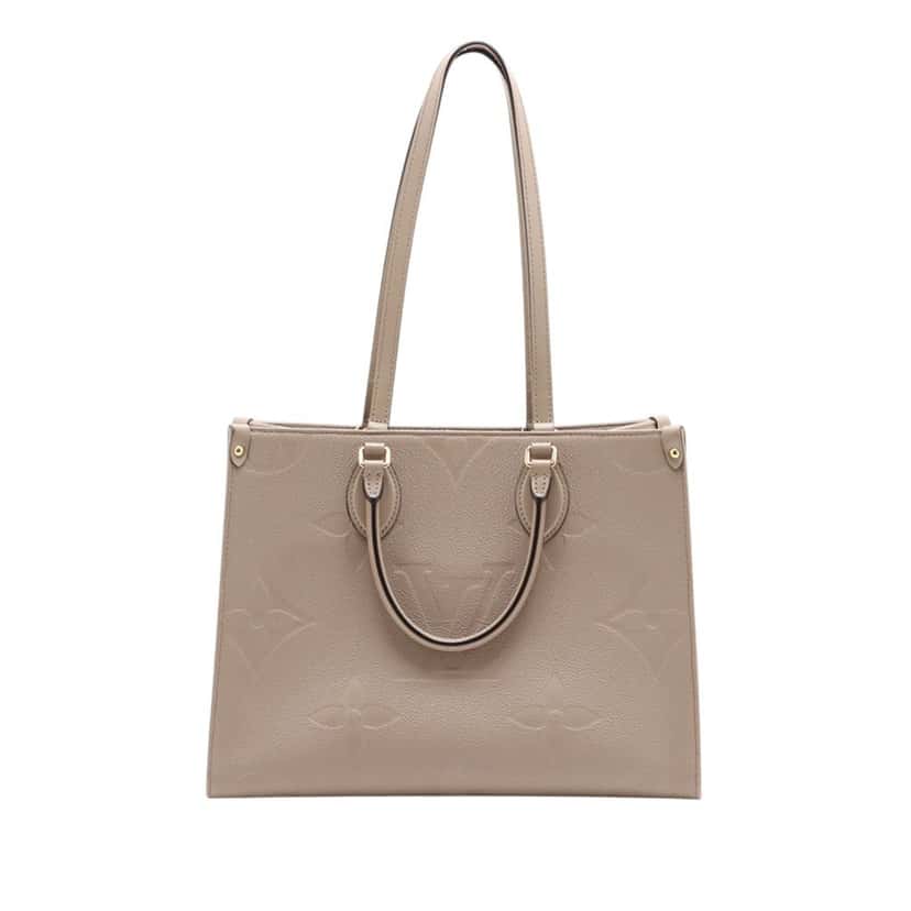 Louis Vuitton Monogram Empreinte OnTheGo MM Beige Leather Very good condition - Back View