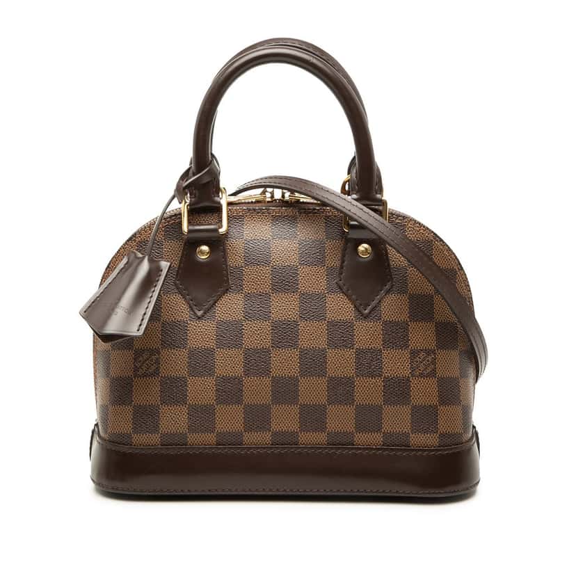 Louis Vuitton Damier Ebene Alma BB Brown Very good condition - Front View