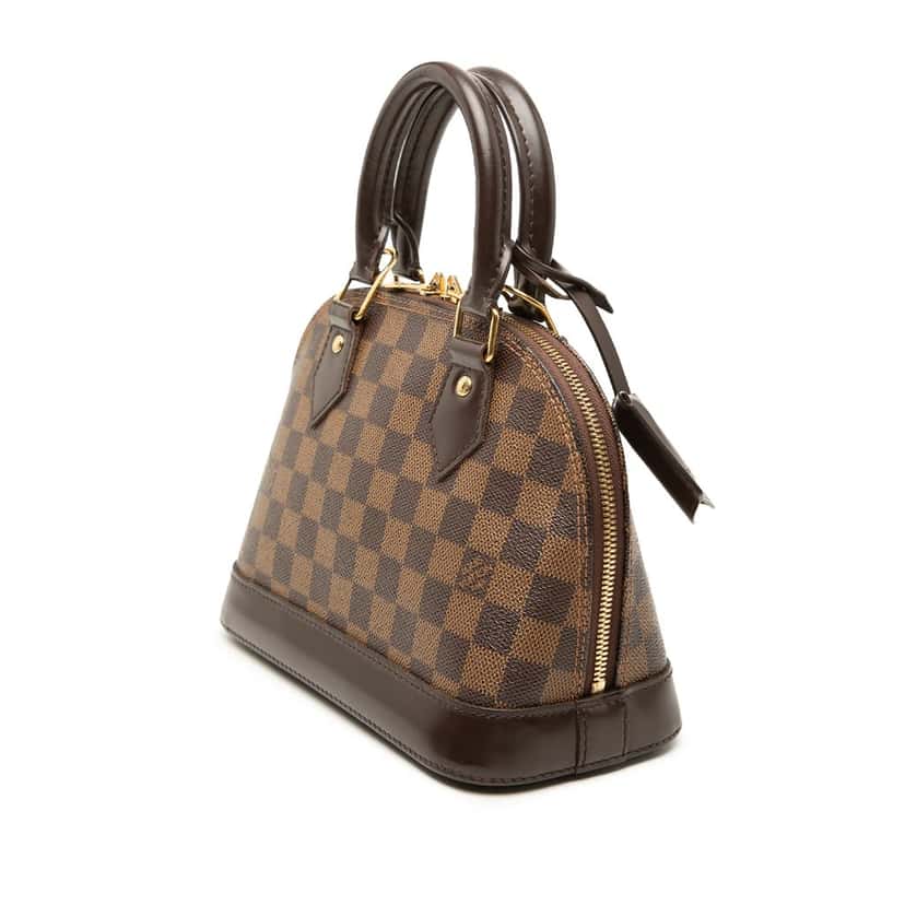 Louis Vuitton Damier Ebene Alma BB Brown Very good condition - Back View