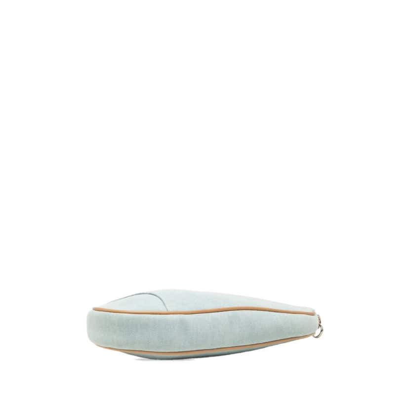 Dior Mini Denim Saddle Pochette Blue Very good condition - Inside View