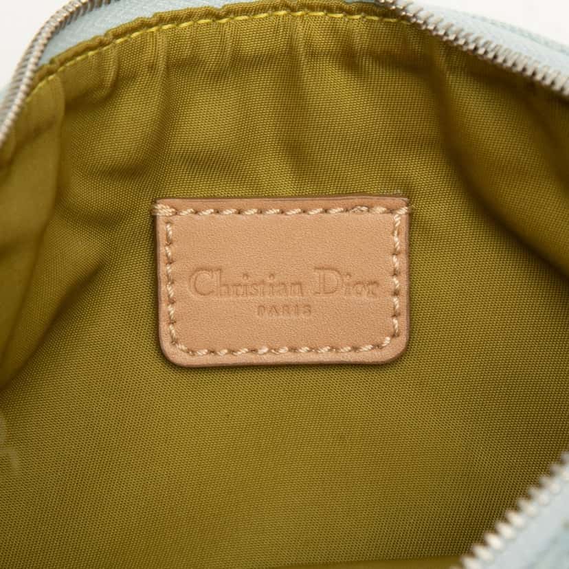 Dior Mini Denim Saddle Pochette Blue Very good condition - Box View