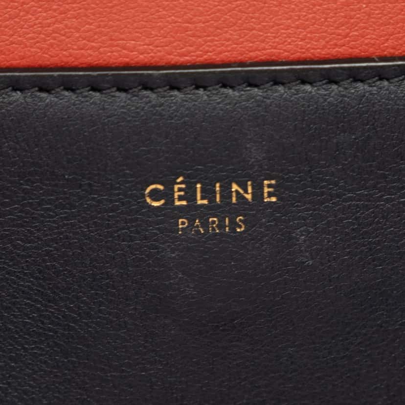 Celine Medium Shiny Smooth Calfskin Frame Shoulder Bag Black Leather Very good condition - Box View