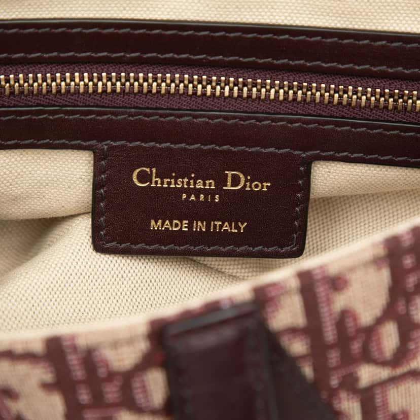 Dior Oblique Canvas Saddle Bag Red Very good condition - Box View