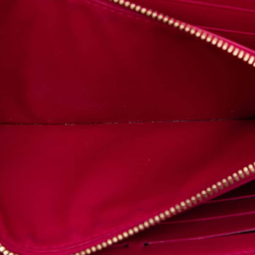 Louis Vuitton Monogram Vernis Chain Wallet Red Leather Very good condition - Model View