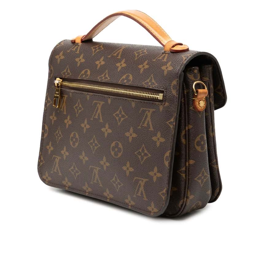 Louis Vuitton Monogram Pochette Metis Brown Very good condition - Back View