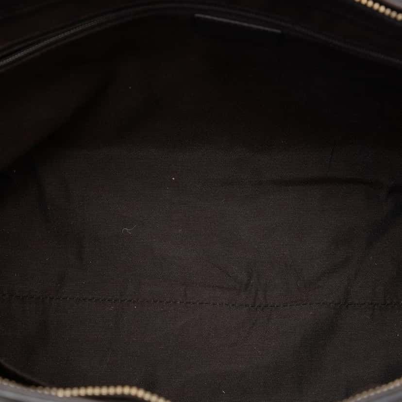 Gucci Leather Bamboo Tassel Satchel Brown Leather Very good condition - Model View