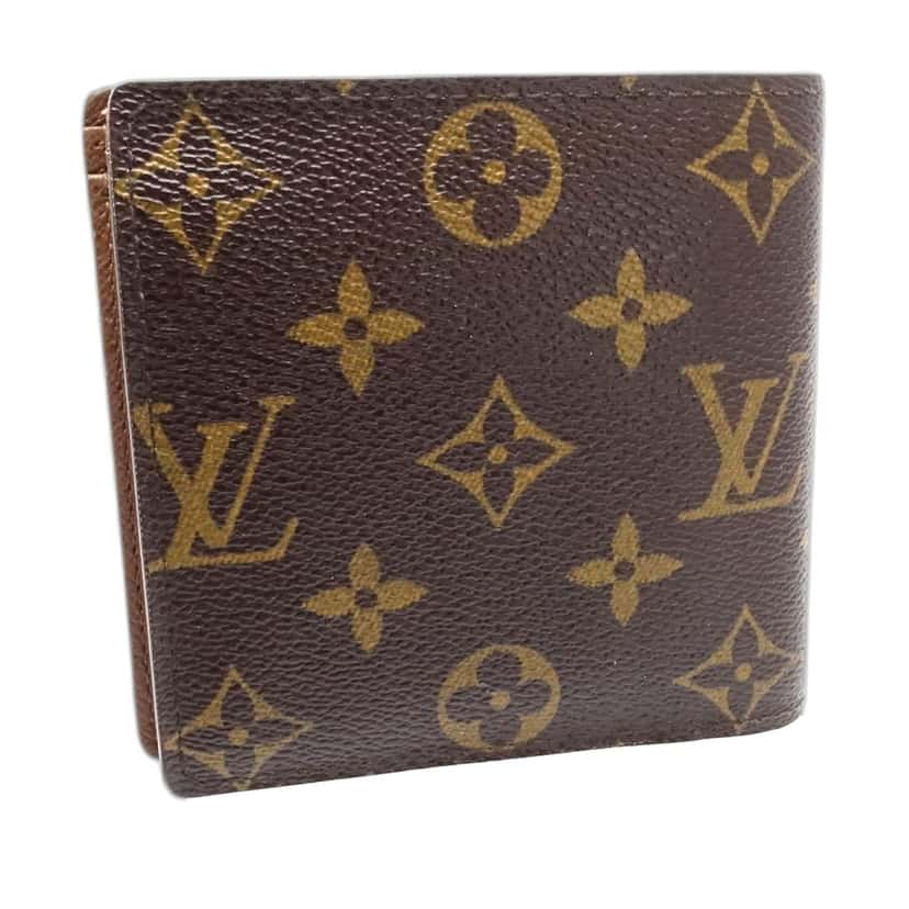 Louis Vuitton Monogram Marco Bifold Wallet Brown Good condition - Back View