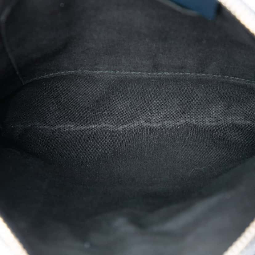 Balenciaga Chevre Motocross Classic Metallic Edge Clutch Blue Leather Very good condition - Model View
