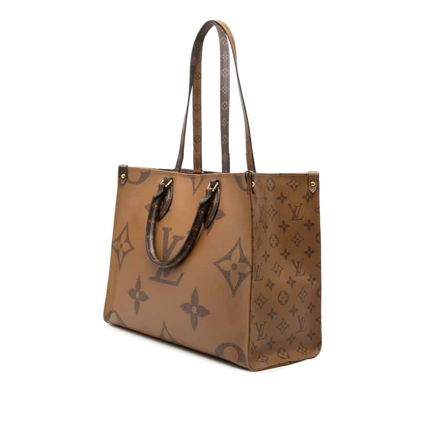 Louis Vuitton Monogram Reverse Giant OnTheGo MM Brown Very good condition - Back View