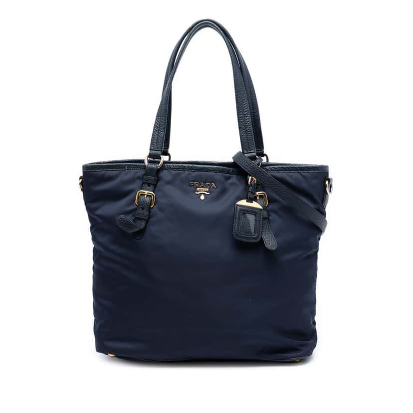 Prada Tessuto Satchel Blue Very good condition - Front View