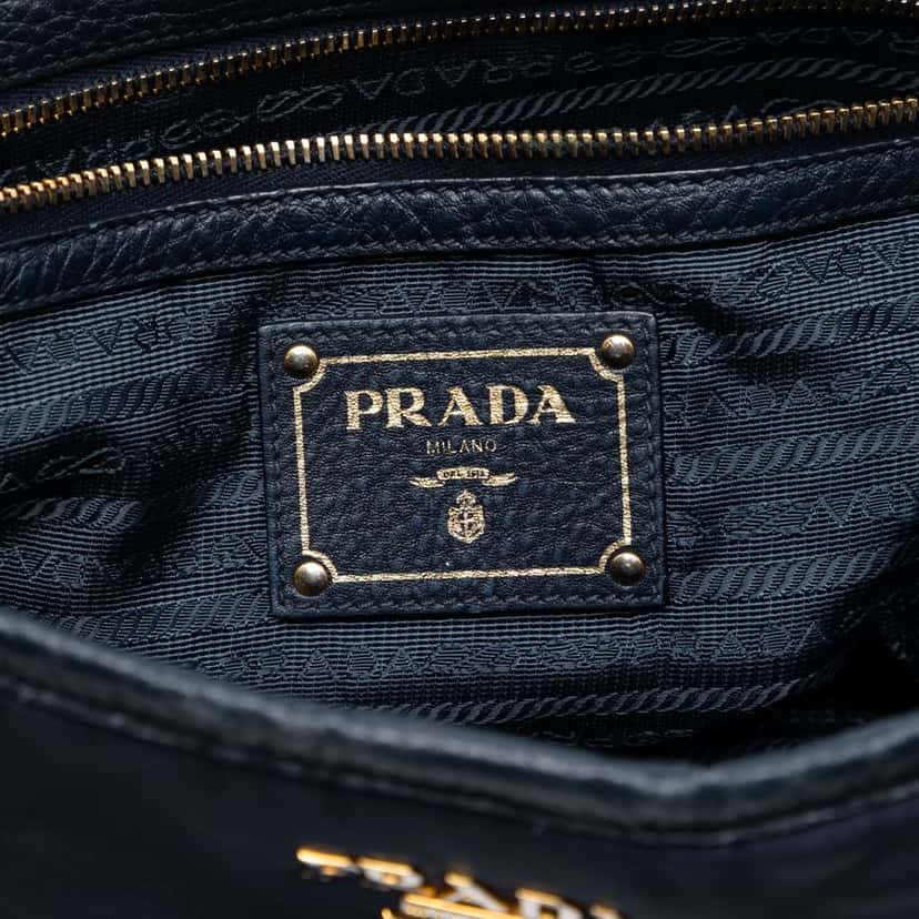Prada Tessuto Satchel Blue Very good condition - Box View