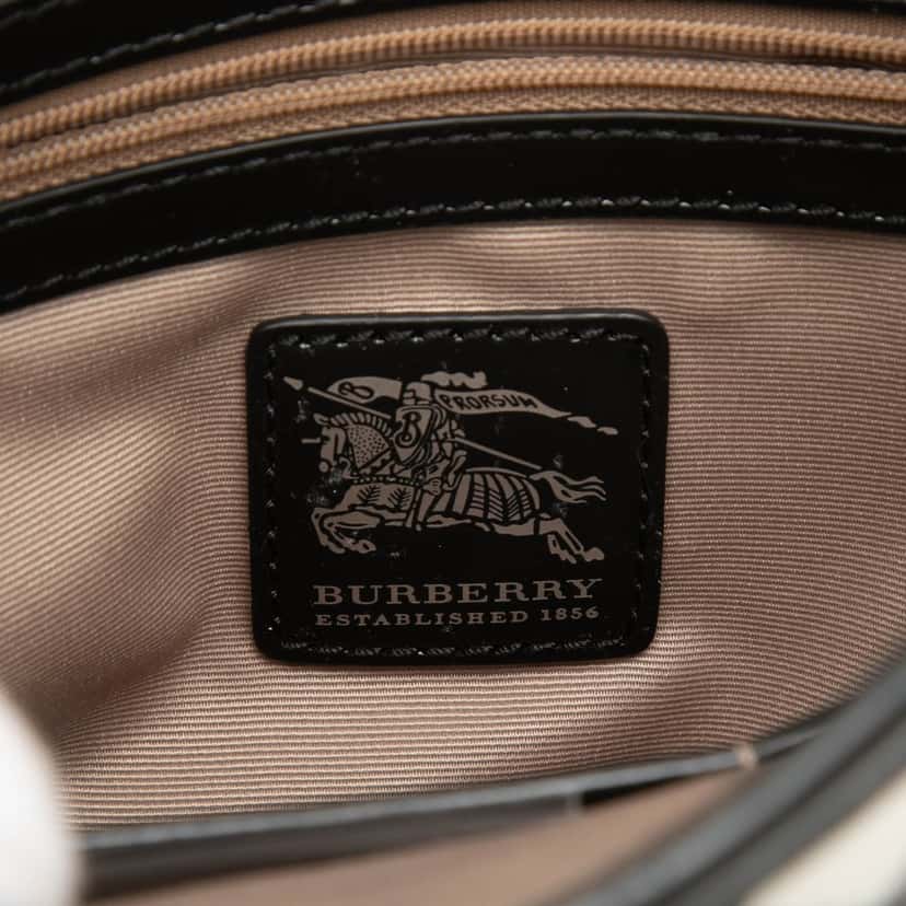 Burberry Supernova Check Coated Canvas Dryden Crossbody Beige Very good condition - Box View