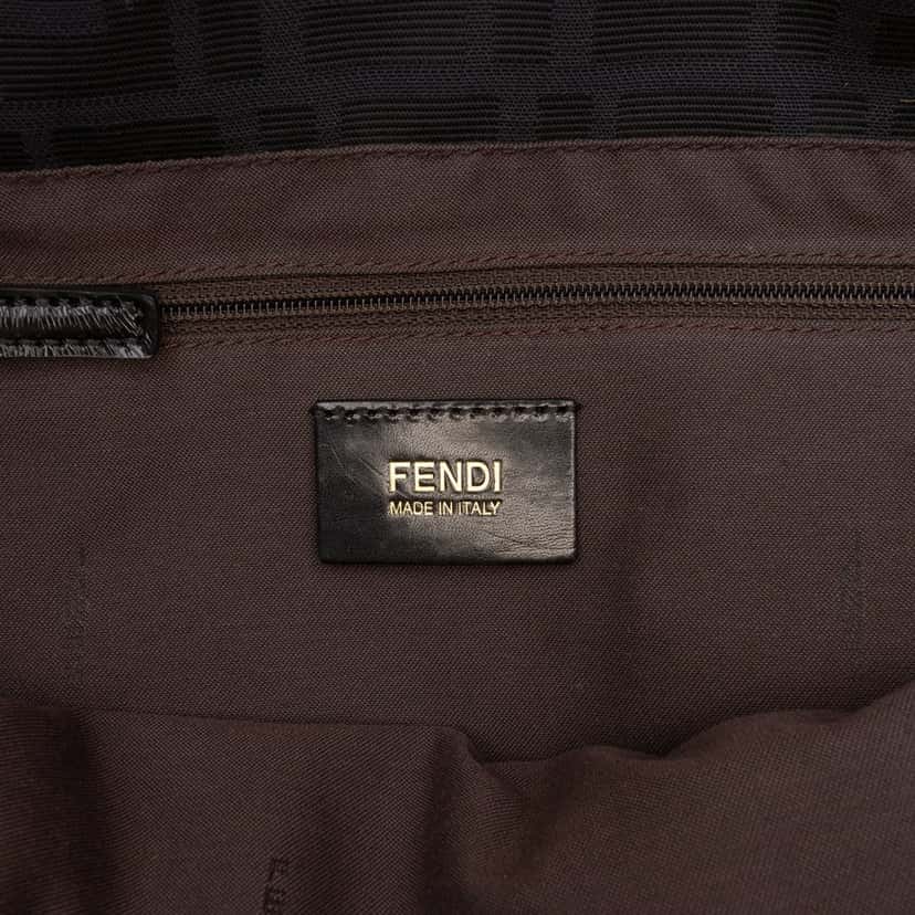 Fendi Zucca Canvas Chef Tote Black Very good condition - Box View