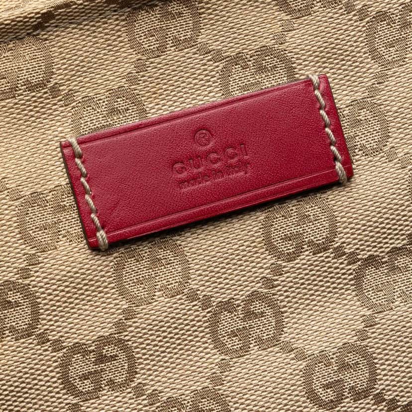 Gucci GG Canvas Web Vertical Tote Beige Very good condition - Box View