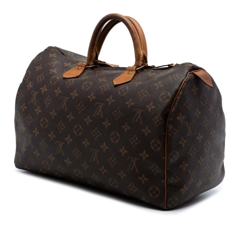 Louis Vuitton Monogram Speedy 35 Brown Very good condition - Back View