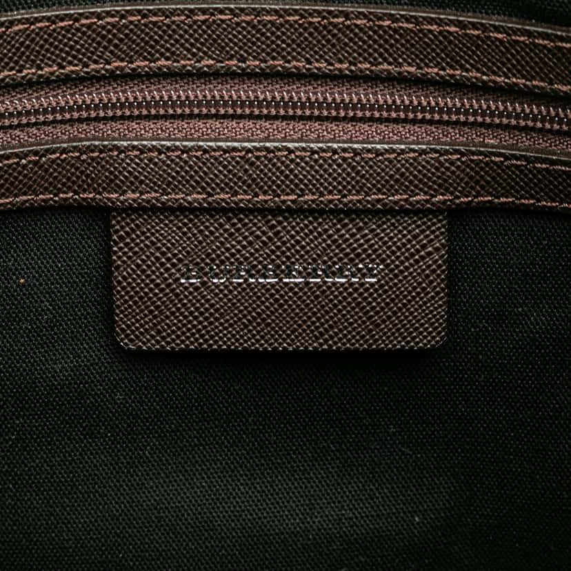 Burberry Nova Check Canvas Shoulder Bag Beige Very good condition - Box View