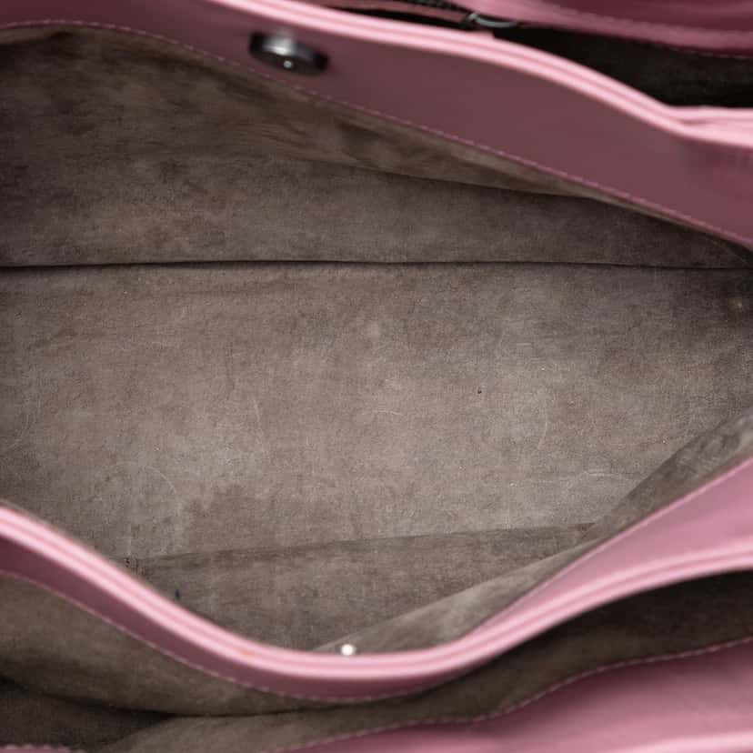 Bottega Veneta Small Nappa Intrecciato Roma Satchel Pink Leather Very good condition - Model View