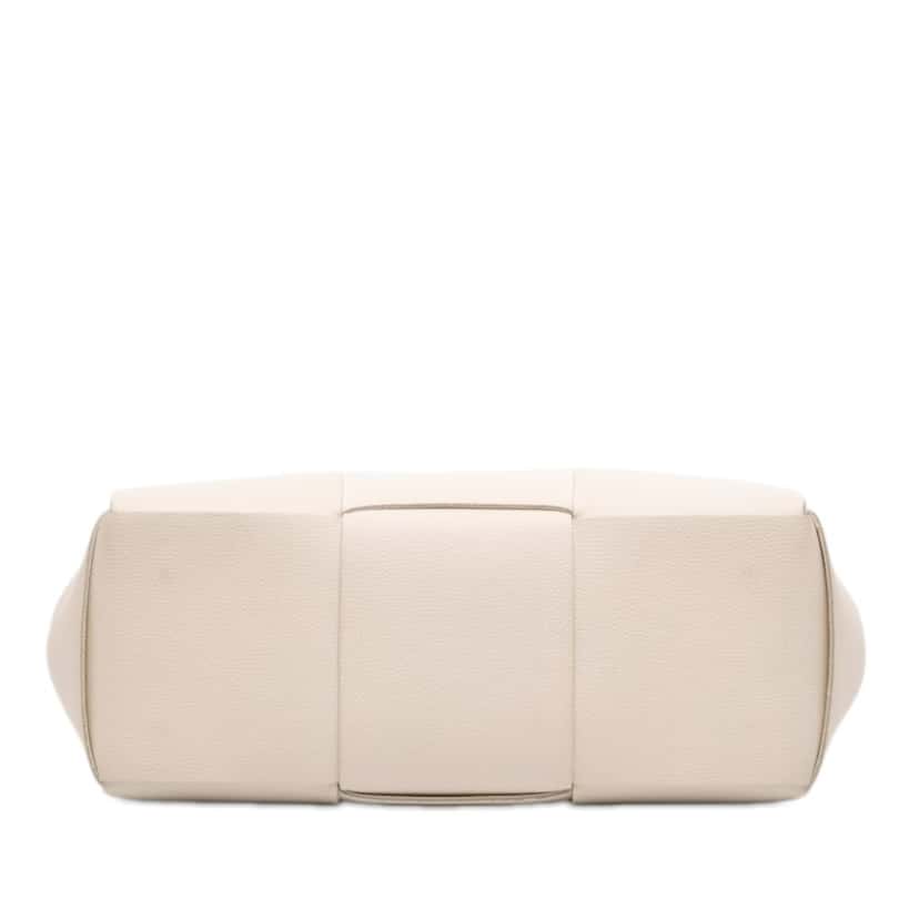 Bottega Veneta Small Nappa Maxi Intrecciato Arco Tote White Leather Very good condition - Inside View