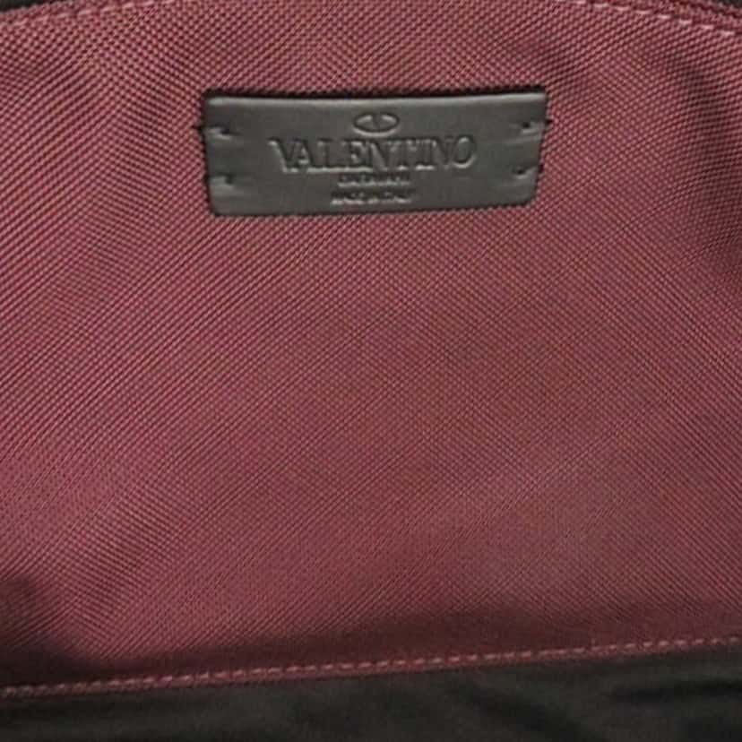 Valentino Nylon and Leather VLTN Rockstud Belt Bag Red Very good condition - Box View
