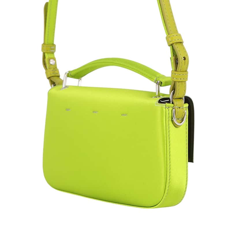 Fendi Silk Baguette Phone Pouch Satchel Green Very good condition - Back View