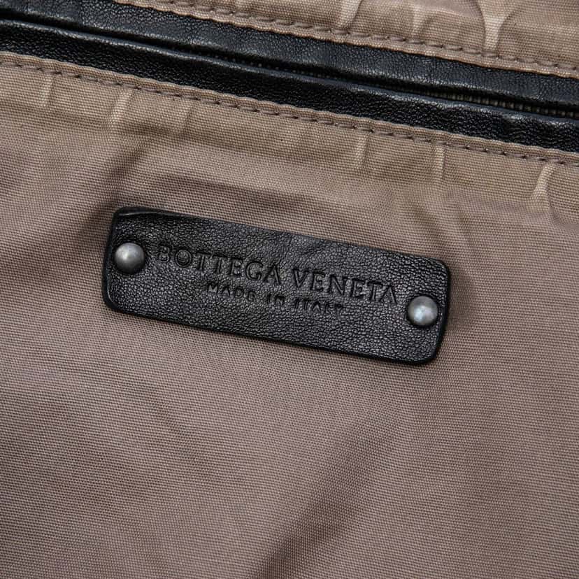 Bottega Veneta Bicolor Nappa Intrecciato Briefcase Black Leather Very good condition - Box View
