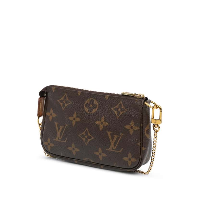 Louis Vuitton Monogram Mini Pochette Accessoires Brown Very good condition - Back View