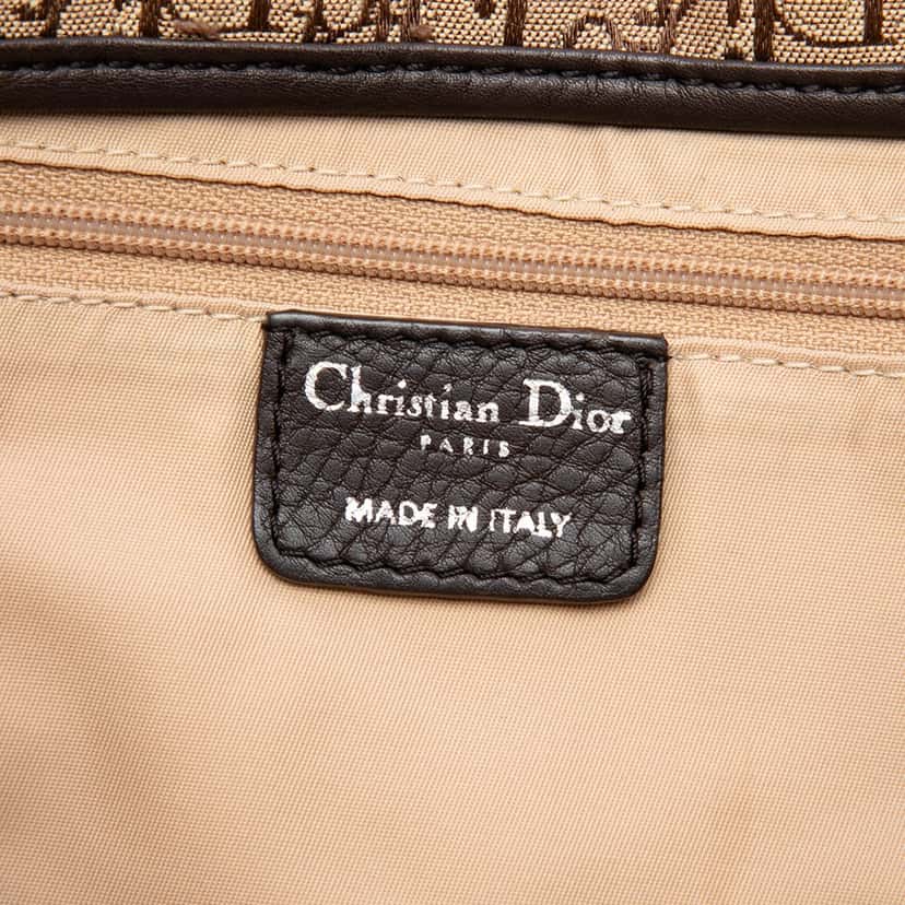 Dior Diorissimo Trotter Canvas Street Chic Crossbody Brown Very good condition - Box View