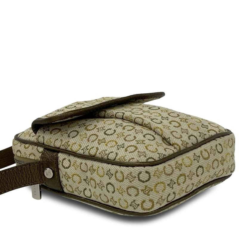 Celine C Macadam Canvas Crossbody Beige Very good condition - Inside View