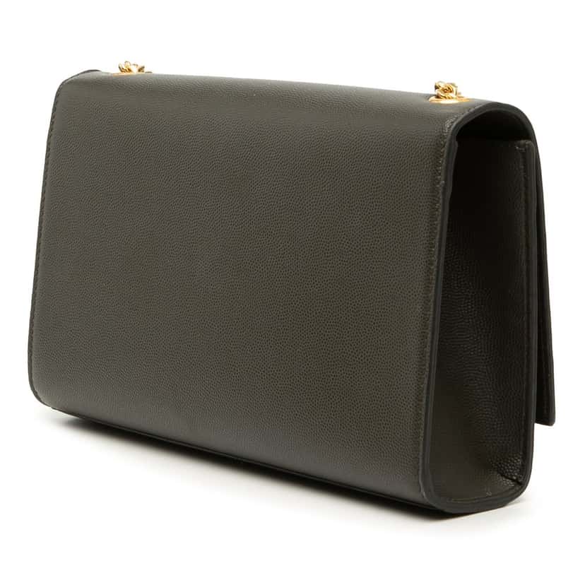 Saint Laurent Medium Grain de Poudre Monogram Kate Tassel Crossbody Brown Leather Very good condition - Back View