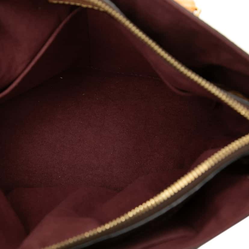Louis Vuitton Monogram Flower Zipped Tote PM Brown Very good condition - Model View