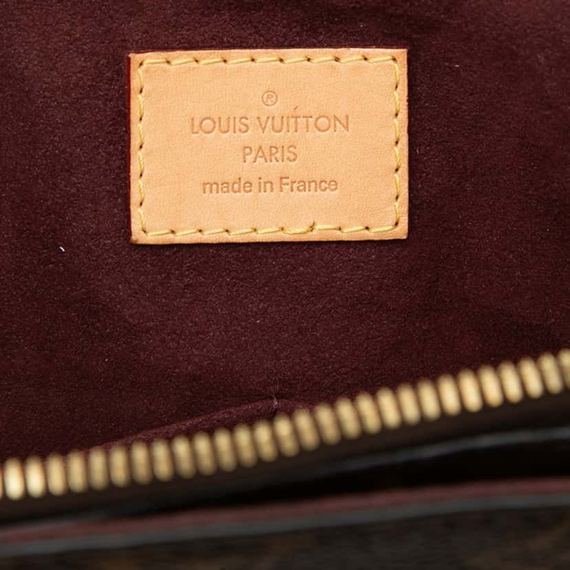 Louis Vuitton Monogram Flower Zipped Tote PM Brown Very good condition - Box View