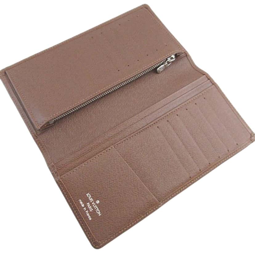 Louis Vuitton Taiga Portefeuille Brazza Bifold Long Wallet Brown Leather Very good condition - Inside View
